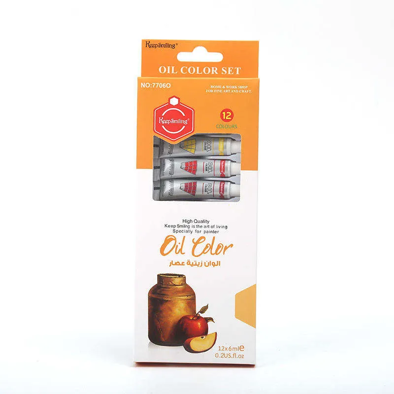 Keep Smiling Oil Color Set (6ml) - 12 Colors