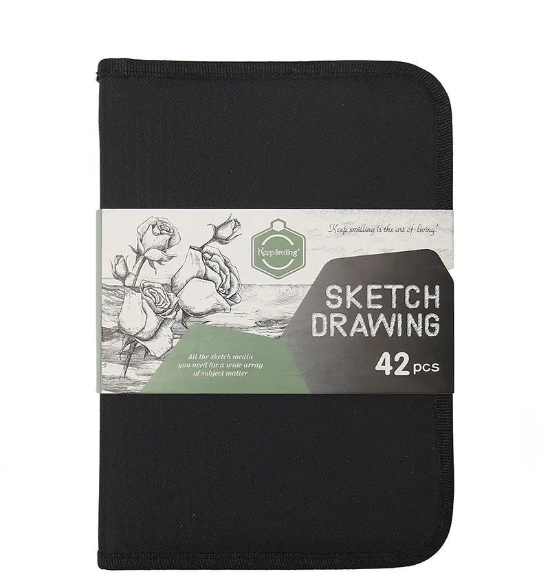 Keep Smiling Sketch Drawing Set 42 PCS