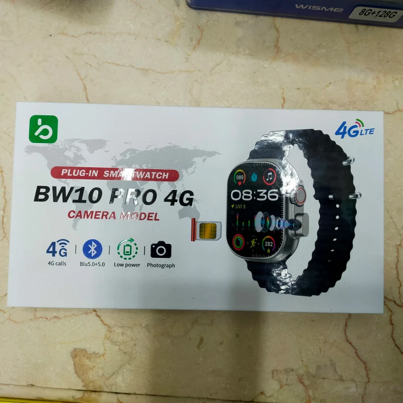 BW9 Pro 4G Sim Card Supported popup Folding Camera Model Smart Watch Sl-251485 - Image 4
