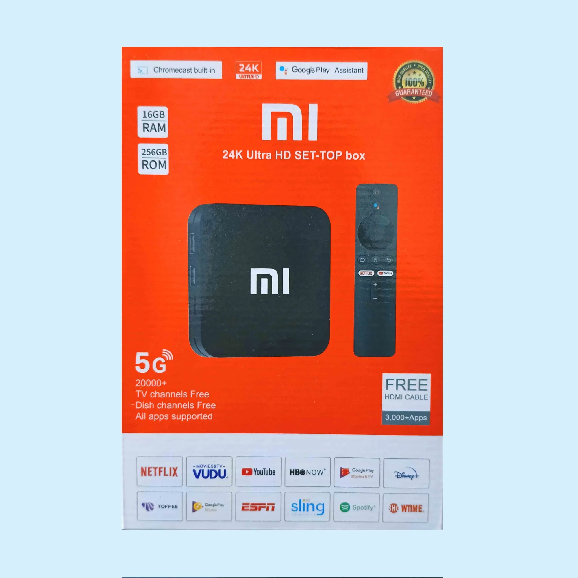Mi 8K ULTRA HD SET TOP BOX 16GB I 256GB I 5G I Android 13 Smart TV BOX