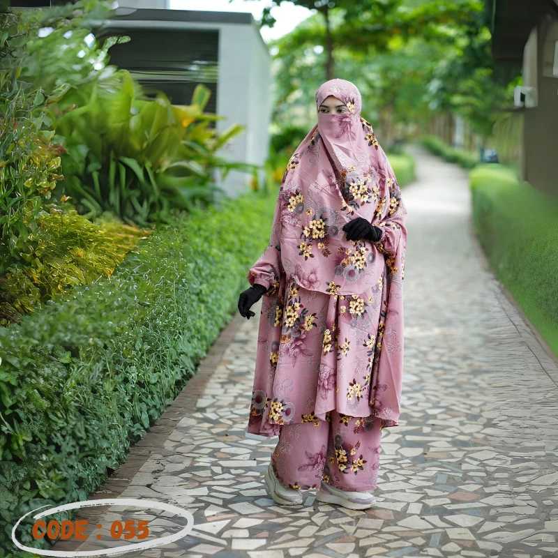 LUXURY KHIMAR SET.. CODE 055