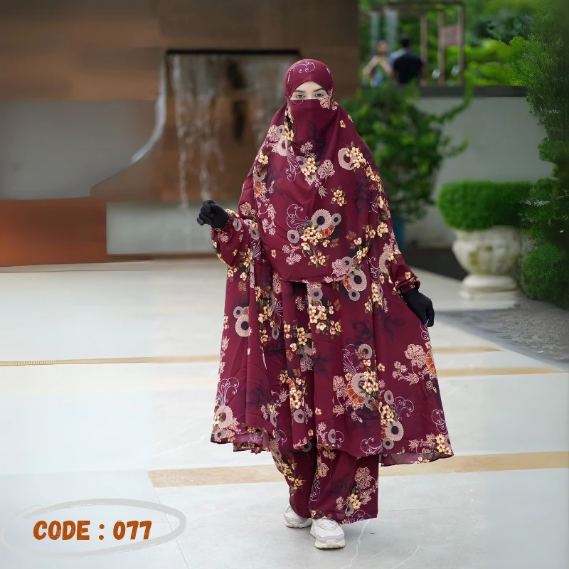 LUXURY KHIMAR SET.. CODE 077