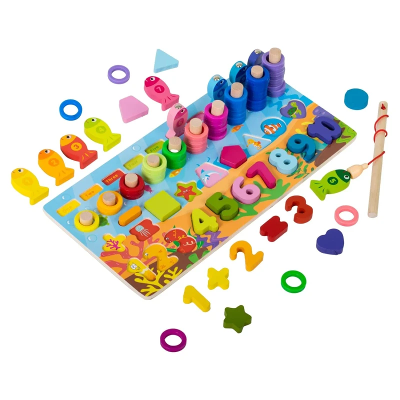 6in1 Magnetic Fishing & Sorting Toy - Image 3