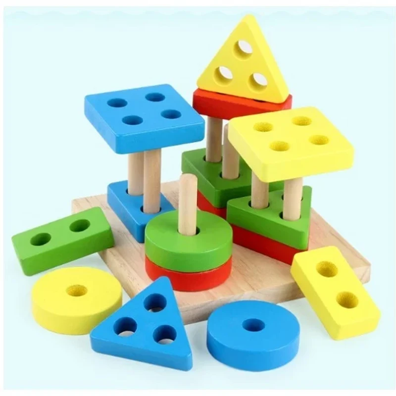 Wooden Shape Sorter Educational Toys