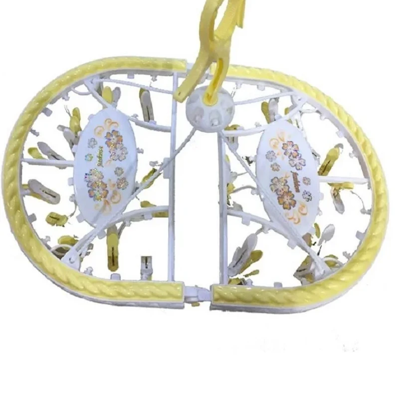 Folding Cloth Clip Hanger 28pcs clip - Image 4