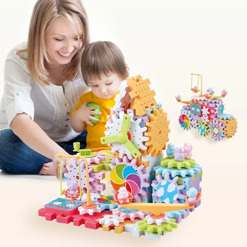 Anti-Dou Paradise – 100 Pcs Electric Gear Building Blocks - Image 3