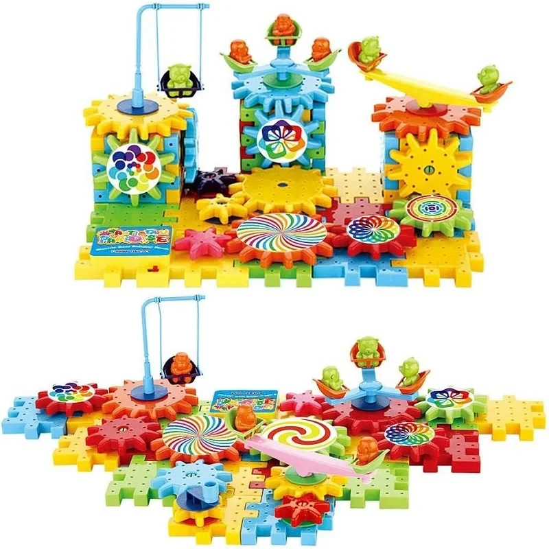 Anti-Dou Paradise – 100 Pcs Electric Gear Building Blocks - Image 4