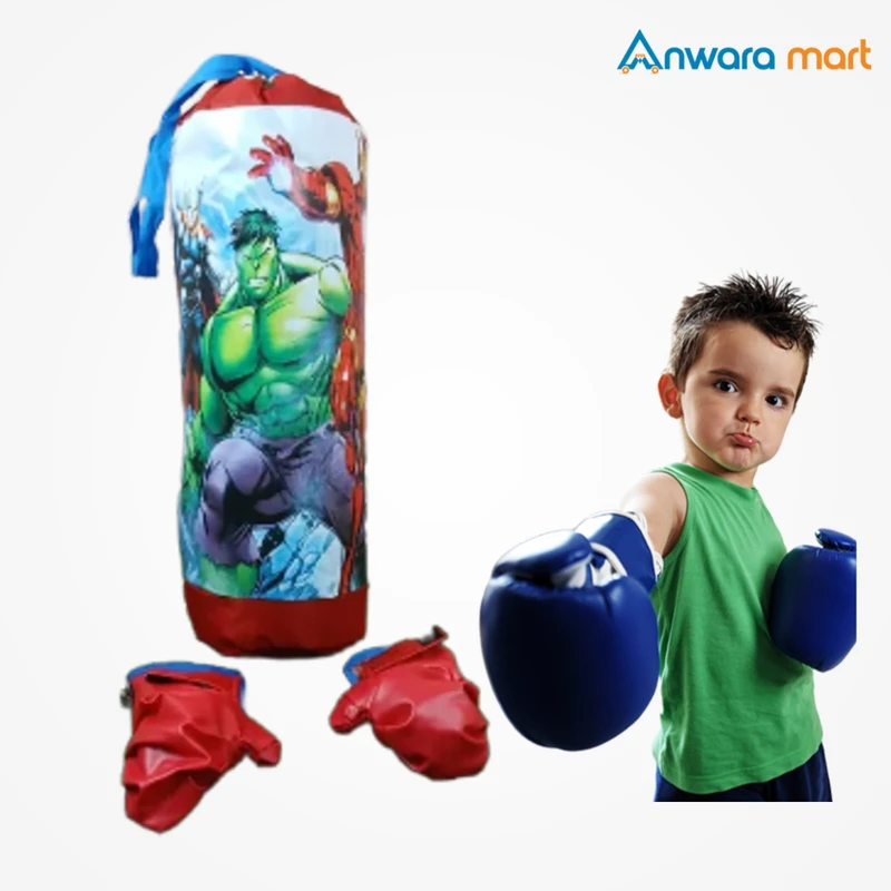 Boxing Punching Bag And Gloves Set - Image 3