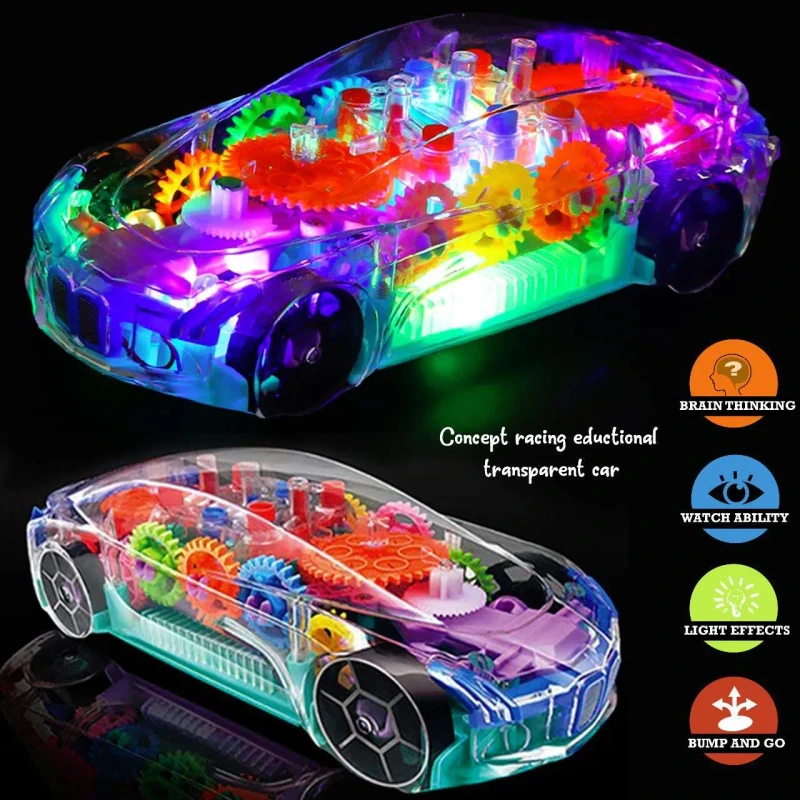 স্বচ্ছ রঙিন আলো সঙ্গীত গাড়ি 🚘 Transparent Colorful Light Music