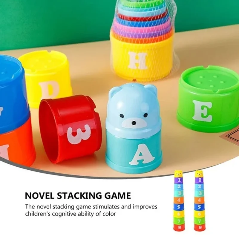 Baby Educational Stacking Cups with Number Letter