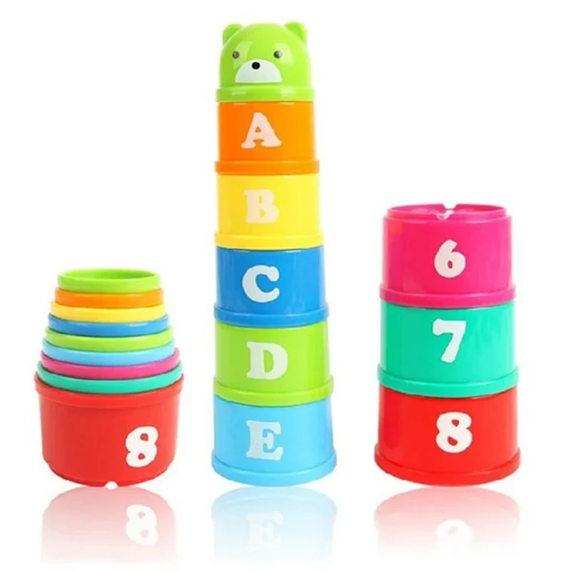 Baby Educational Stacking Cups with Number Letter - Image 3
