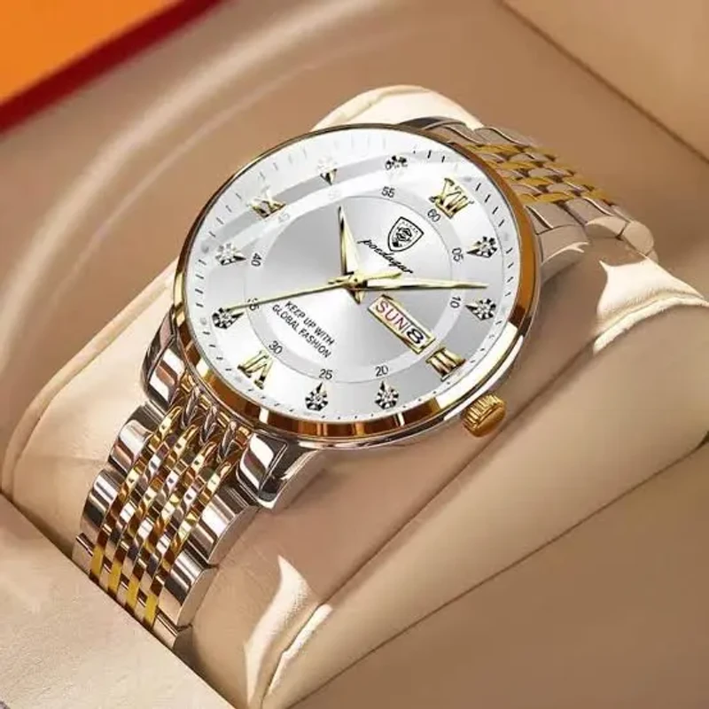 POEDAGAR 836 Men Watch Fashion Luxury Stainless Stain Business Quartz Watches