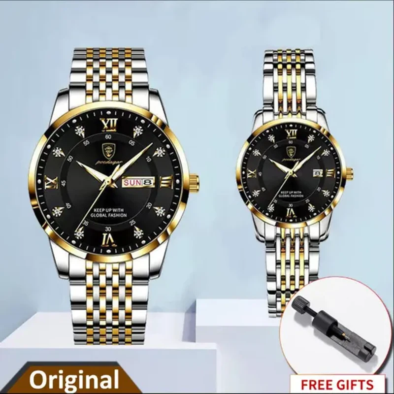 POEDAGAR 836 Men Watch Fashion Luxury Stainless Stain Business Quartz Watches - Image 3