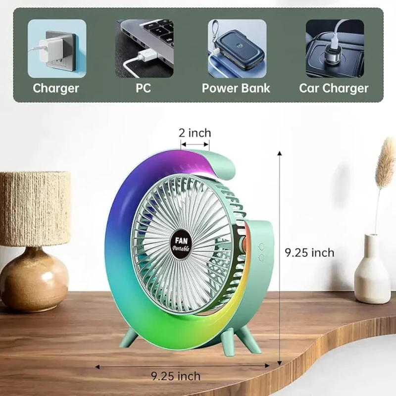 Colourful G63 Desktop Air Conditioner Fan S13-F1192 – USB Rechargeable with RGB LED & Water Mist | কালারফুল G63 ডেস্কটপ এয়ার কন্ডিশনার ফ্যান S13-F1192 – ইউএসবি রিচার্জেবল, আরজিবি এলইডি ও পানির মিস্ট ফিচারসহ