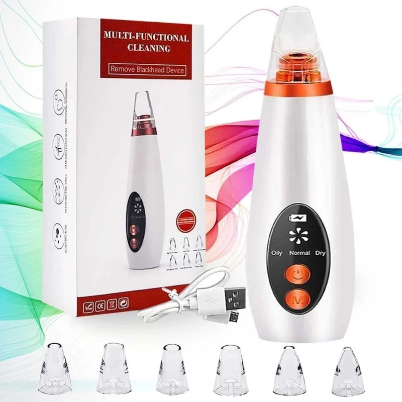 6 in 1 Multi-function Blackhead Remover Tools | Electric Derma suction Machine