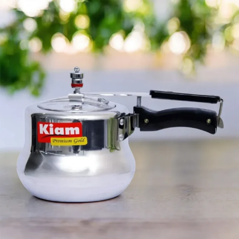 Kiam Premium Gold Pressure Cooker – Durable Aluminum, Safety Lid Lock | কিয়াম প্রিমিয়াম গোল্ড প্রেশার কুকার – উন্নতমানের অ্যালুমিনিয়াম, নিরাপদ লিড লক