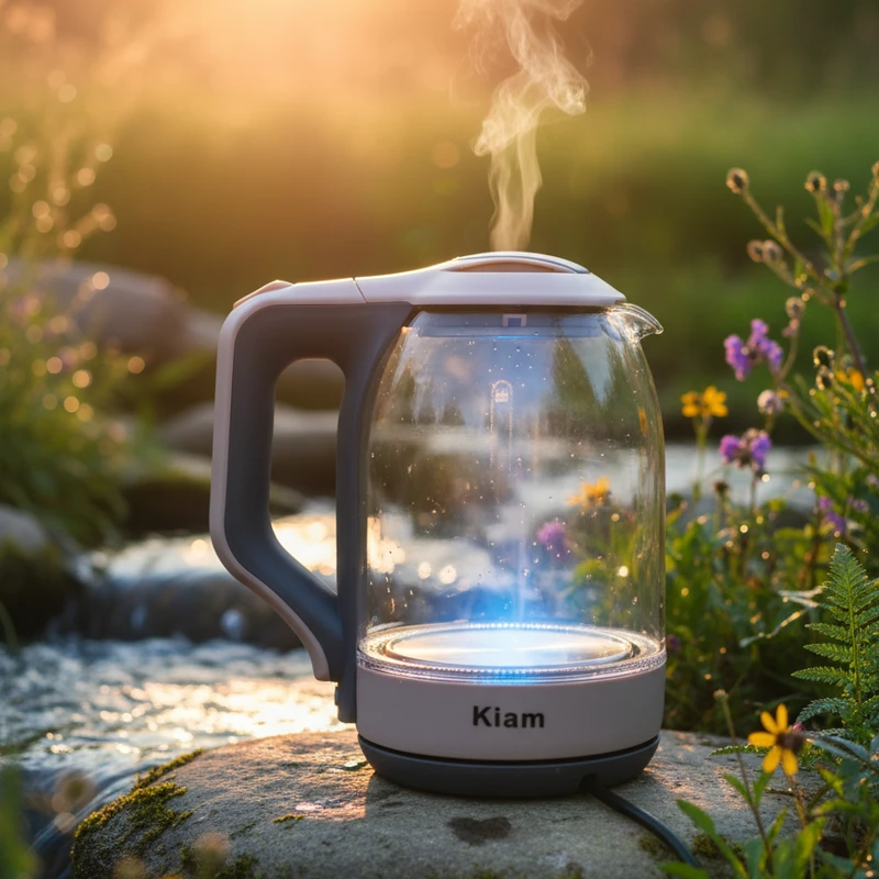 Kiam BL-002 1.8L Glass Electric Kettle – প্রিমিয়াম লুকিং LED লাইট ও অটোমেটিক সুইস ওভারহিট প্রোটেকশন ফিচারসহ - Image 4