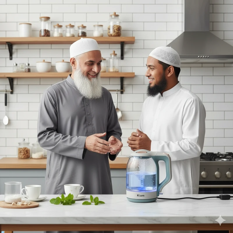 Kiam BL-002 1.8L Glass Electric Kettle – প্রিমিয়াম লুকিং LED লাইট ও অটোমেটিক সুইস ওভারহিট প্রোটেকশন ফিচারসহ - Image 3