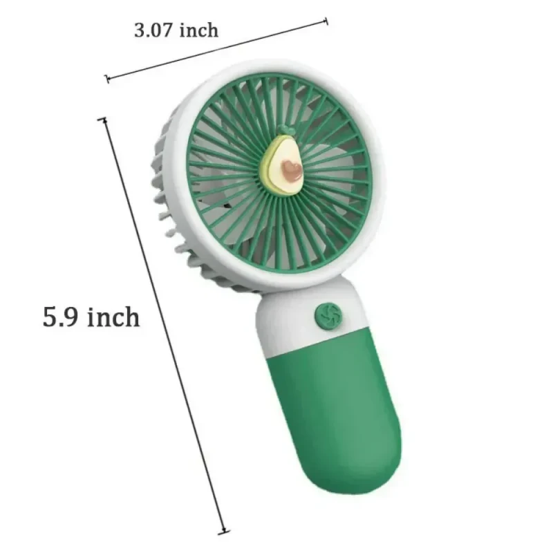 Cute Fruit Mini Hand Fan With Phone Holder, Summer Outdoor Cooler, USB Rechargeable Portable Handheld Fan for Student Pocket - Image 6