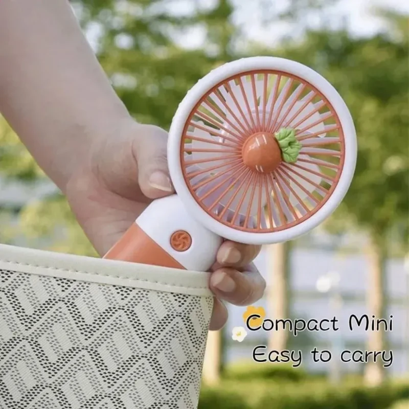 Cute Fruit Mini Hand Fan With Phone Holder, Summer Outdoor Cooler, USB Rechargeable Portable Handheld Fan for Student Pocket - Image 11