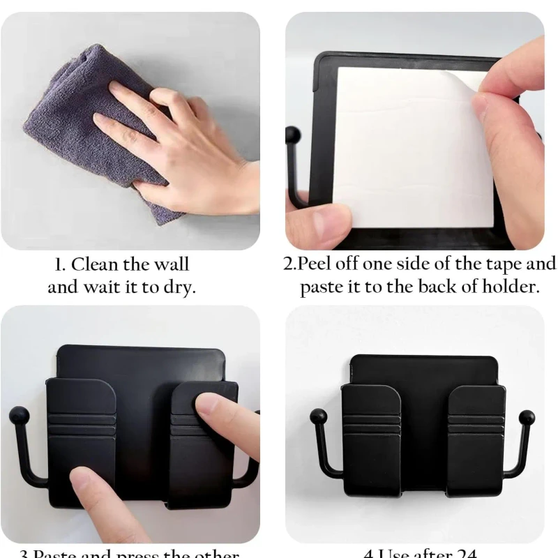 Wall Mounted Mobile Holder – চার্জিংয়ের সময় আর ফোন ফ্লোরে না! | Cable Hook + Storage + Charging Stand in One