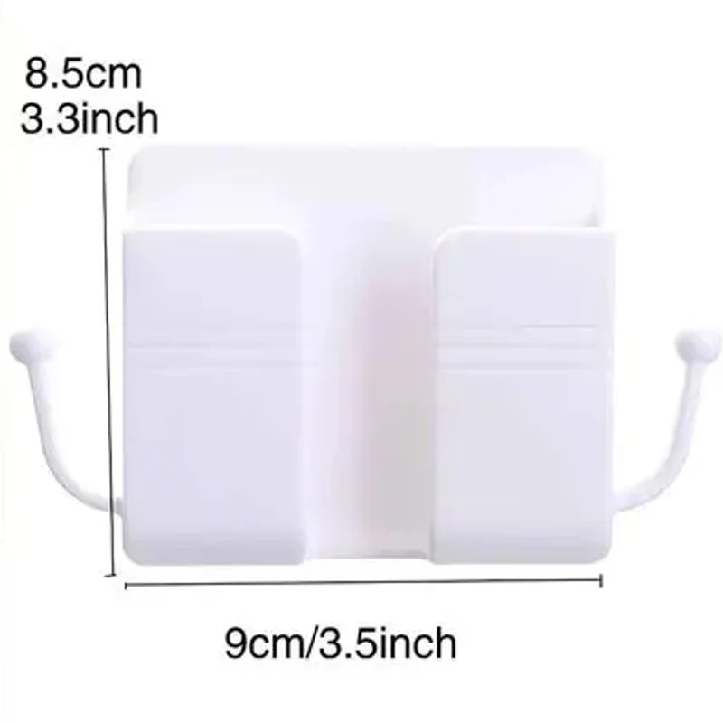 Wall Mounted Mobile Holder – চার্জিংয়ের সময় আর ফোন ফ্লোরে না! | Cable Hook + Storage + Charging Stand in One - Image 8