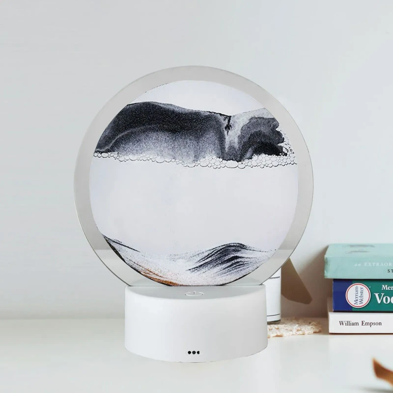 ৩৬০° ঘূর্ণায়মান LED Hour Glass Lamp - Image 7