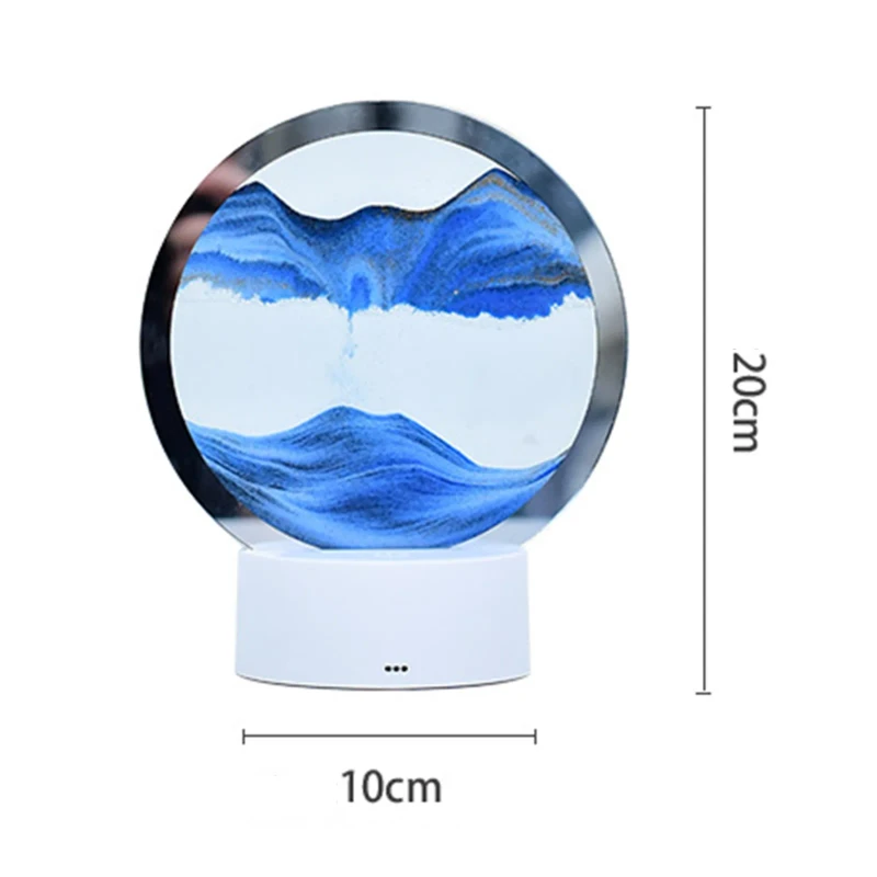 ৩৬০° ঘূর্ণায়মান LED Hour Glass Lamp - Image 8