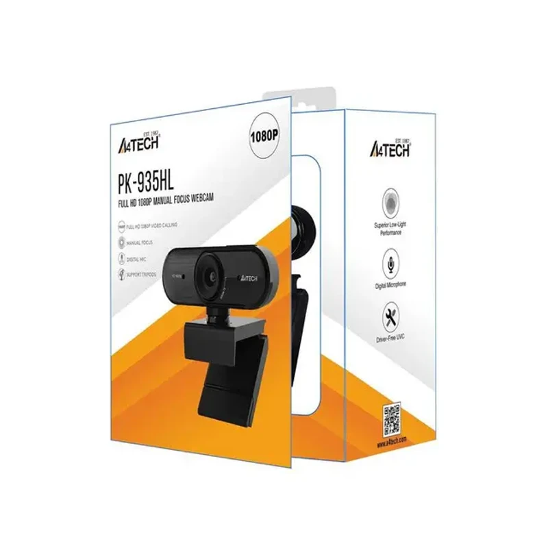 A4Tech PK-935HL – Full HD 1080p Webcam for Zoom, Class & Streaming | ঝকঝকে ভিডিও কল আর লাইভ স্ট্রিমিং এখন আরও সহজ! - Image 4