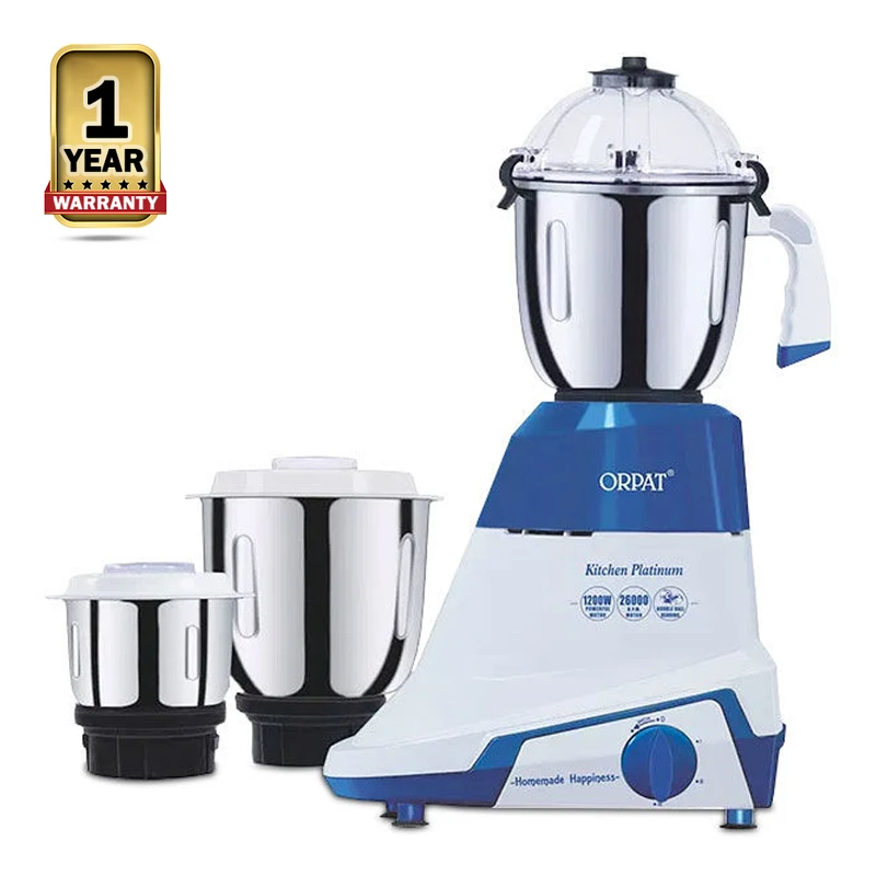 Orpat Platinum 1200W Mixer Grinder – ৩ জার, ব্লেন্ডার + গ্রাইন্ডিংয়ে সুপার পাওয়ার!