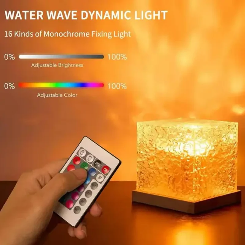 Water Ripple Night Light – ওয়াটার ইফেক্টে ঝিরঝিরে আলো! | Sunset Mood Projector with Remote Control - Image 11