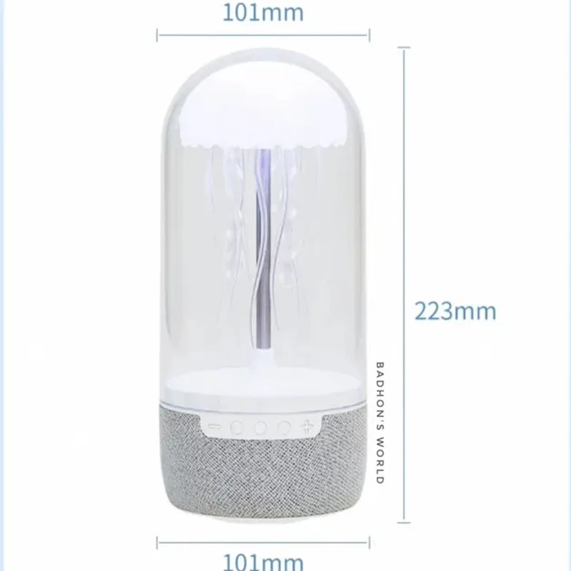 Jellyfish Lamp with Bluetooth Speaker – 7 Color Mood Night Light | Dancing Aquarium Lamp | Rechargeable Desk Decor - Image 4