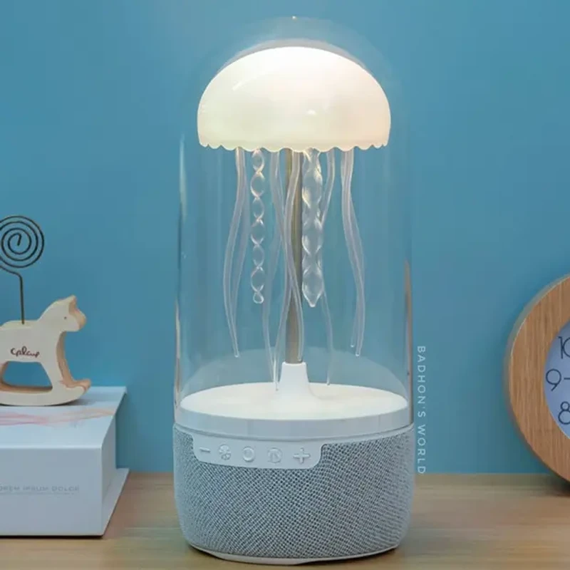 Jellyfish Lamp with Bluetooth Speaker – 7 Color Mood Night Light | Dancing Aquarium Lamp | Rechargeable Desk Decor - Image 5