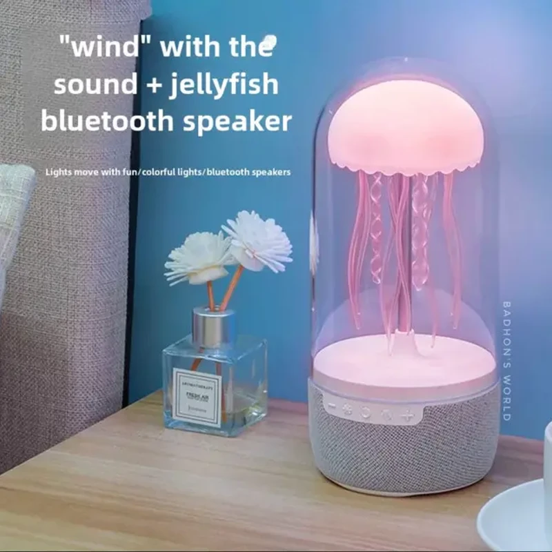 Jellyfish Lamp with Bluetooth Speaker – 7 Color Mood Night Light | Dancing Aquarium Lamp | Rechargeable Desk Decor - Image 7