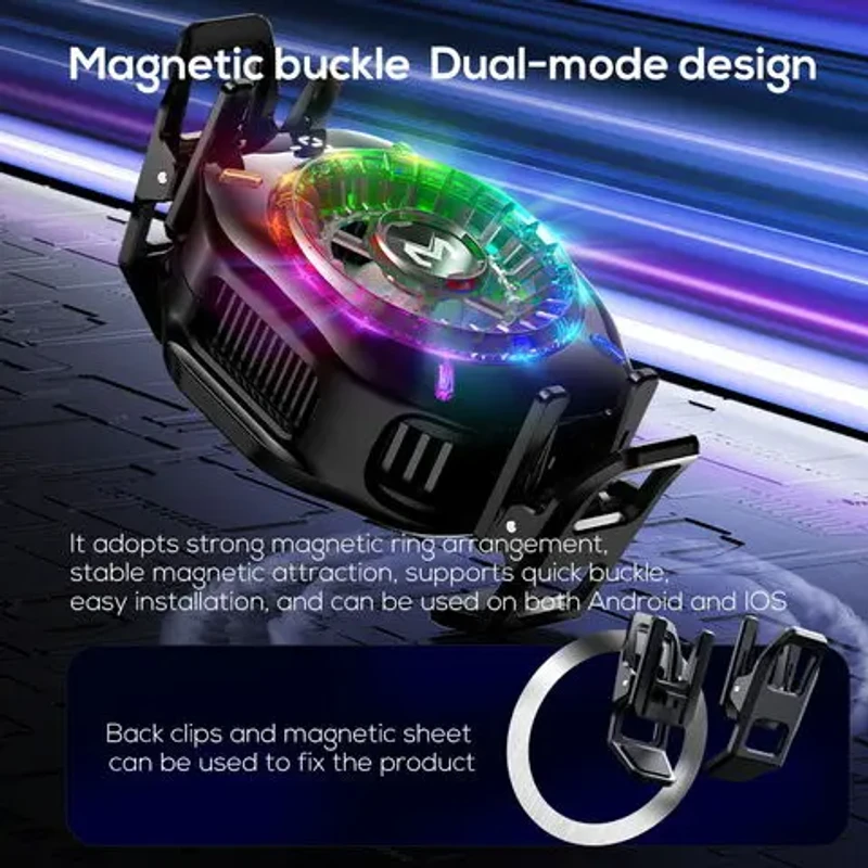 Memo CX10 Mobile Phone Cooler – Ultra-Fast Cooling for Gaming & Long Use | Memo CX10 মোবাইল ফোন কুলার – গেমিং ও দীর্ঘ ব্যবহারে দ্রুত ঠাণ্ডা করার ডিভাইস - Image 4