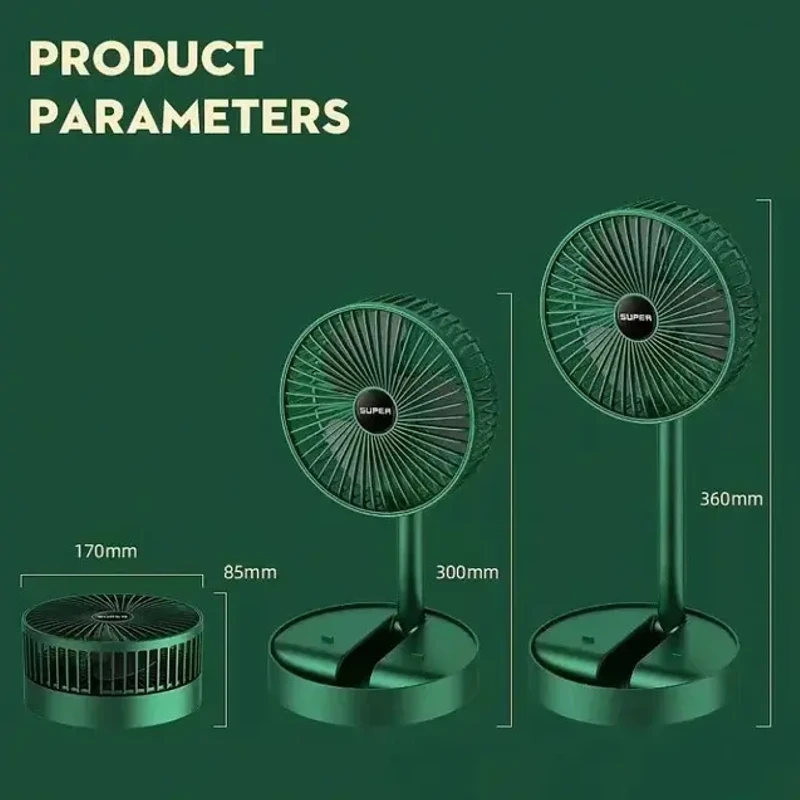 Desktop Foldable Fan S11-F1190 – Compact & Adjustable USB Cooling Fan | ডেস্কটপ ফোল্ডেবল ফ্যান S11-F1190 – কমপ্যাক্ট ও অ্যাডজাস্টেবল USB কুলিং ফ্যান - Image 4