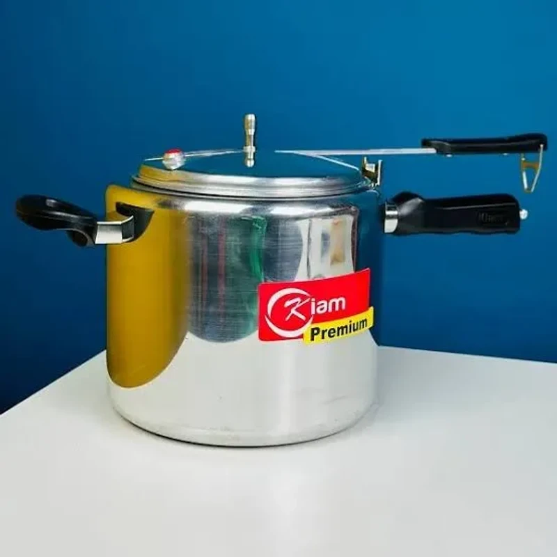 Kiam Premium Pressure Cooker 6.5 Litre IB – High-Grade Aluminum with Induction Bottom & Safety Lock | কিয়াম প্রিমিয়াম প্রেশার কুকার ৬.৫ লিটার আইবি – হাই-গ্রেড অ্যালুমিনিয়াম ইনডাকশন বটম ও নিরাপদ লিড লক