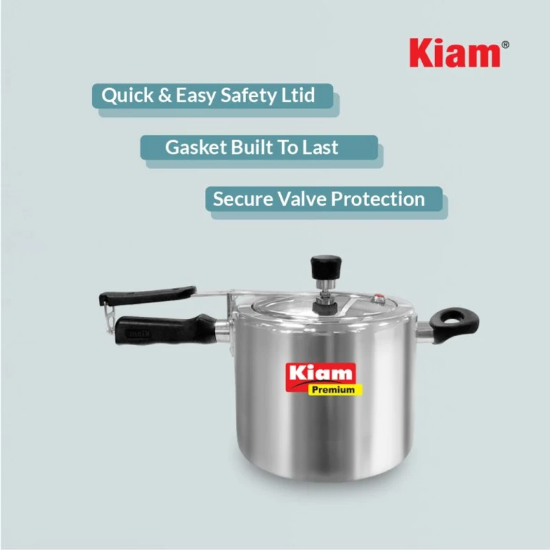 Kiam Premium Pressure Cooker 6.5 Litre IB – High-Grade Aluminum with Induction Bottom & Safety Lock | কিয়াম প্রিমিয়াম প্রেশার কুকার ৬.৫ লিটার আইবি – হাই-গ্রেড অ্যালুমিনিয়াম ইনডাকশন বটম ও নিরাপদ লিড লক - Image 7