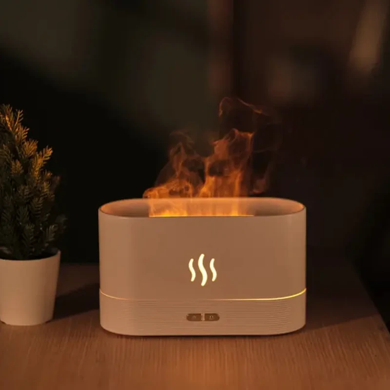 DQ701 Flame Effect Humidifier – সুগন্ধে ভরা শান্তি ও আগুনের আলোতে রিল্যাক্স মুড! | Aromatherapy Diffuser with Night Light - Image 7