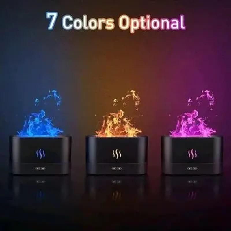 DQ701 Flame Effect Humidifier – সুগন্ধে ভরা শান্তি ও আগুনের আলোতে রিল্যাক্স মুড! | Aromatherapy Diffuser with Night Light - Image 8