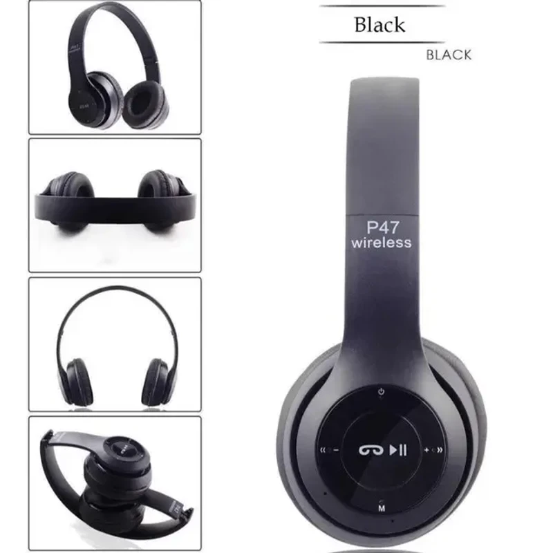 P47 Wireless Bluetooth Headphone K2 – স্টাইল, কমফোর্ট আর হাই-কোয়ালিটি সাউন্ড একসাথে!