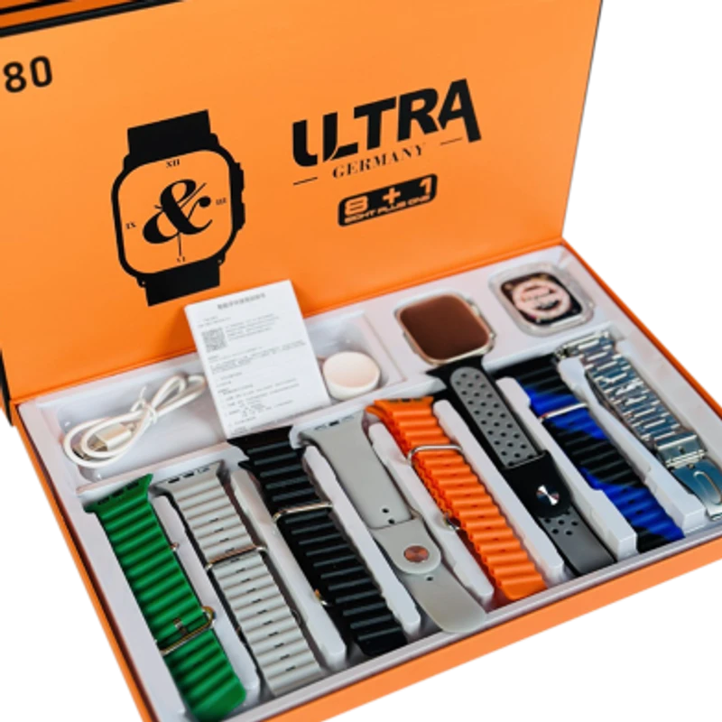 Y80 Ultra Smartwatch With 8 Stylish Straps – Fitness Tracker, HD Display, Health Monitoring - Image 3