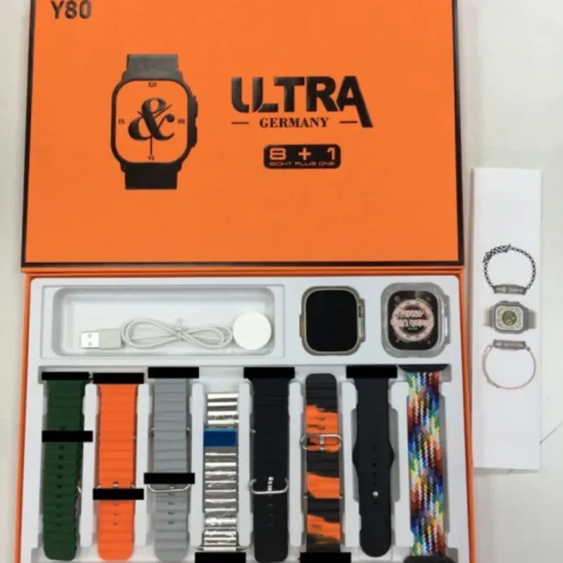 Y80 Ultra Smartwatch With 8 Stylish Straps – Fitness Tracker, HD Display, Health Monitoring - Image 5