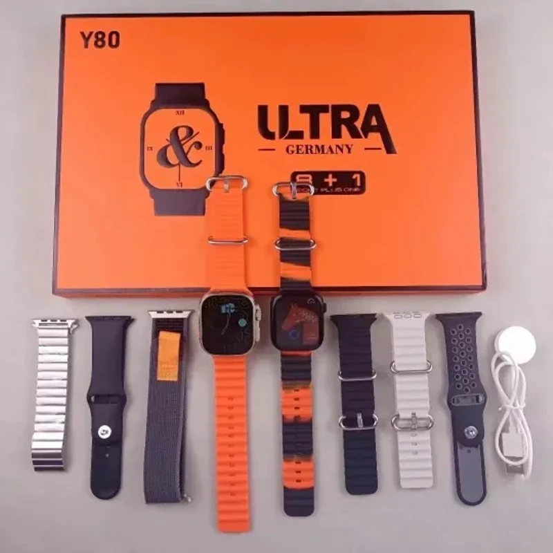 Y80 Ultra Smartwatch With 8 Stylish Straps – Fitness Tracker, HD Display, Health Monitoring - Image 7