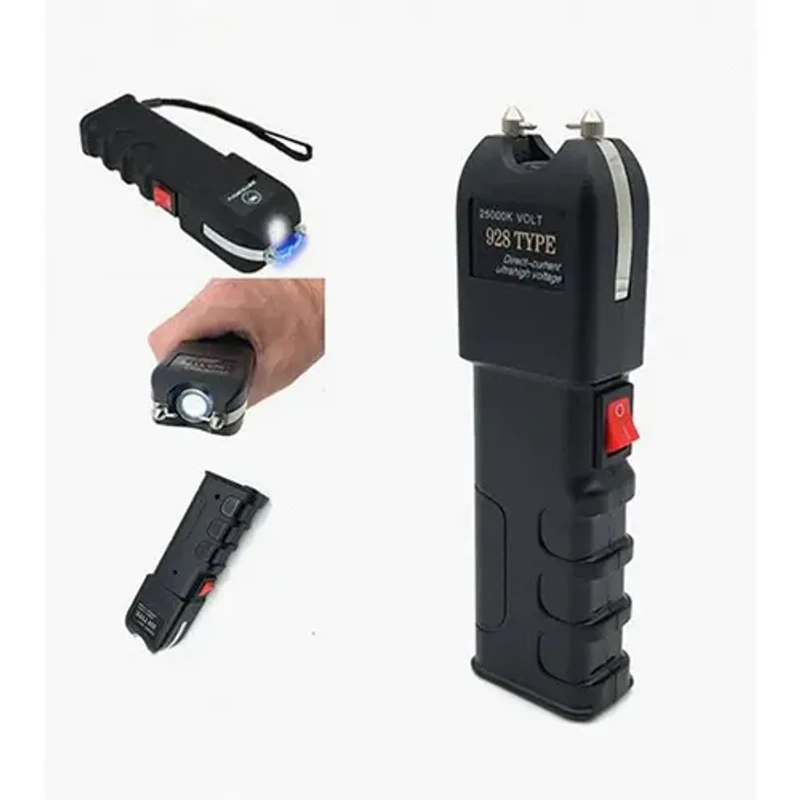 Stun Gun 928 – আত্মরক্ষায় বিদ্যুৎঝলক! | Powerful Electric Shock Device with Built-in Flashlight