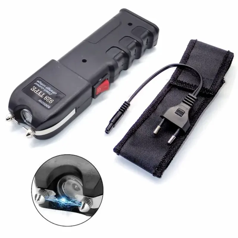 Stun Gun 928 – আত্মরক্ষায় বিদ্যুৎঝলক! | Powerful Electric Shock Device with Built-in Flashlight