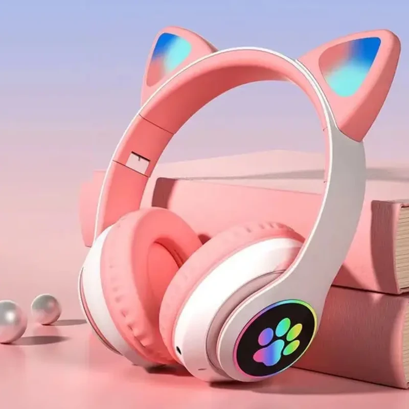 Cat Ear Headset Premium – কিউটনেস, কমফোর্ট আর হাই সাউন্ড সব একসাথে! | Stylish LED Gaming & Music Headphone
