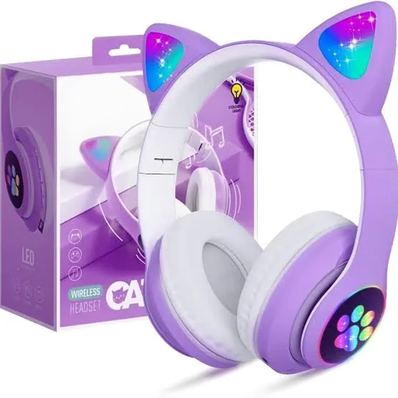 Cat Ear Headset Premium – কিউটনেস, কমফোর্ট আর হাই সাউন্ড সব একসাথে! | Stylish LED Gaming & Music Headphone - Image 9