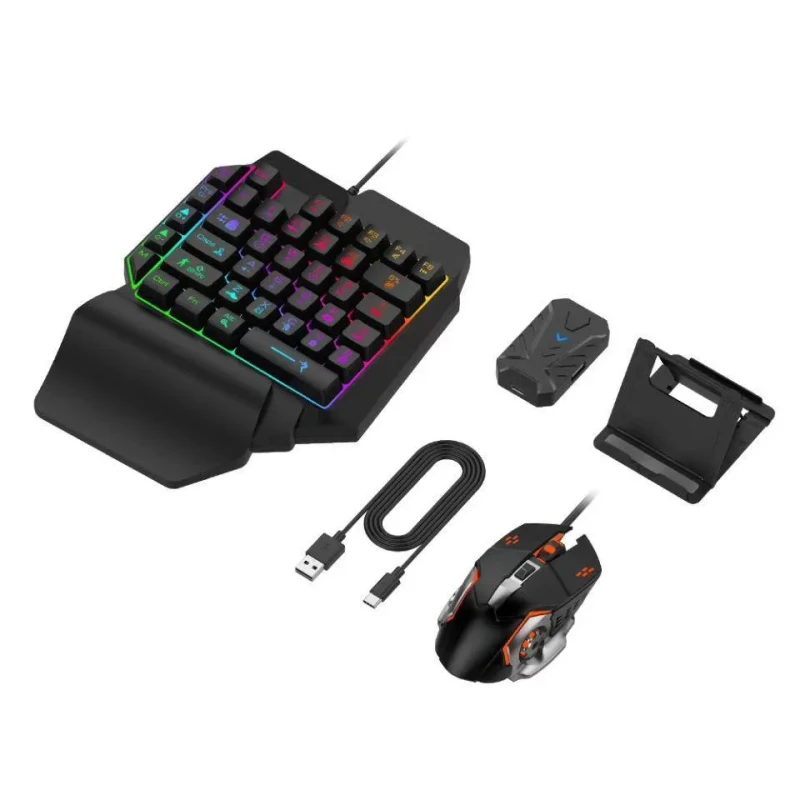 MK500 – 5 in 1 Gaming Combo Set | গেমারদের জন্য ফুল সেটআপ – কিবোর্ড, মাউস, হেডসেট, মাউসপ্যাড ও LED লাইট! - Image 7