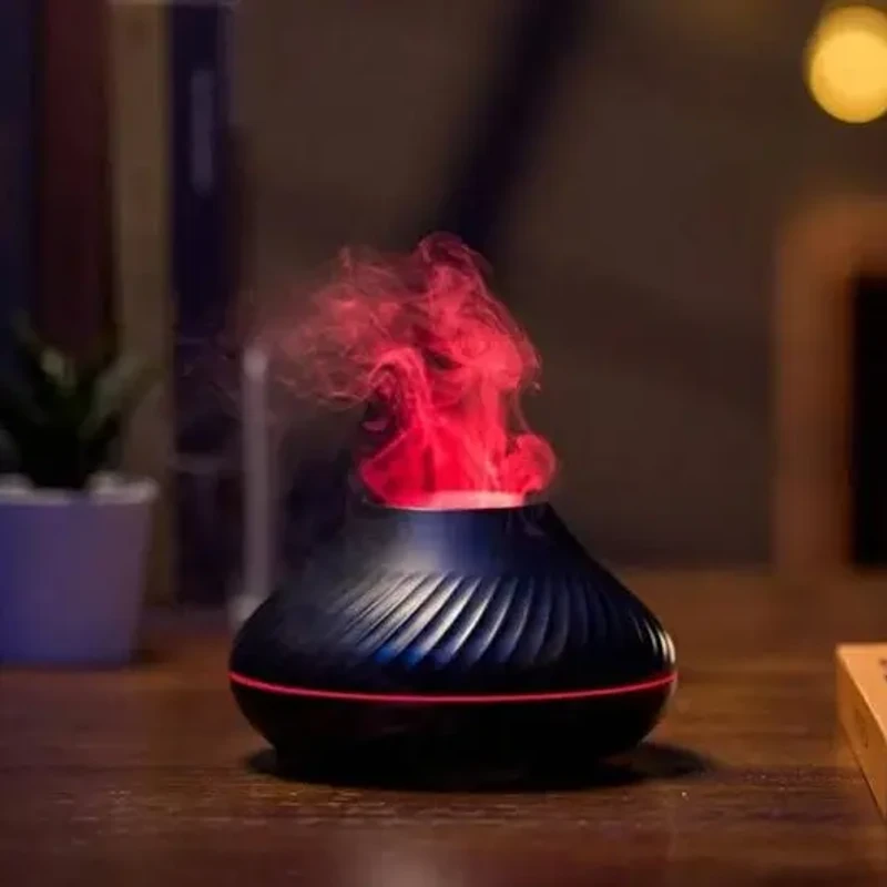 DQ705 Flame Aroma Humidifier – ফ্লেম লুকের সঙ্গে অ্যারোমা ও হিউমিডিটি একসাথে! | Elegant Mist Diffuser with Fire Effect